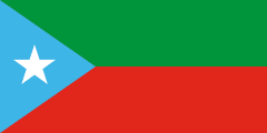 green-red, blue triangle, white star