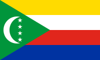 yellow-white-red-blue, green triangle, white crescent and 4 white stars