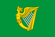 green, yellow harp