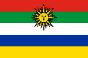 red-green-white-blue-yellow, yellow sun