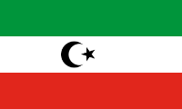 green-white-red, black crescent and star