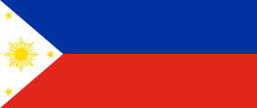 blue-red, white triangle, yellow sun, three yellow stars