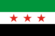 green-white-black, three red stars