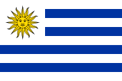 9 white-blue stripes, white canton, yellow sun